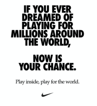 Nike Covid-19 Advertisement