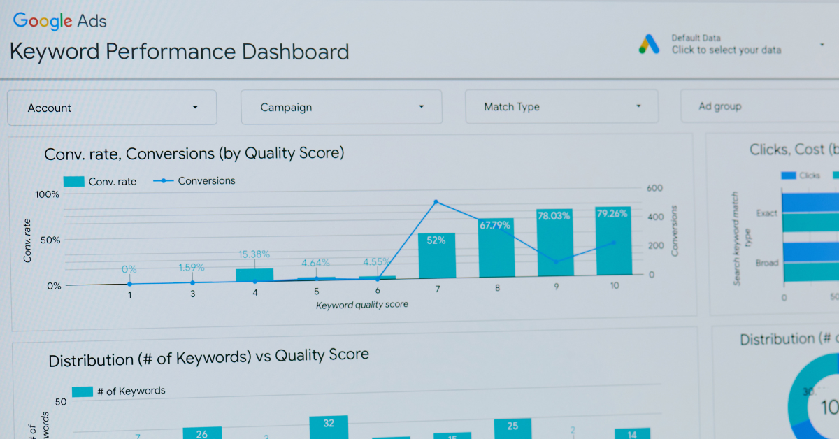 sg google analytics view on screen