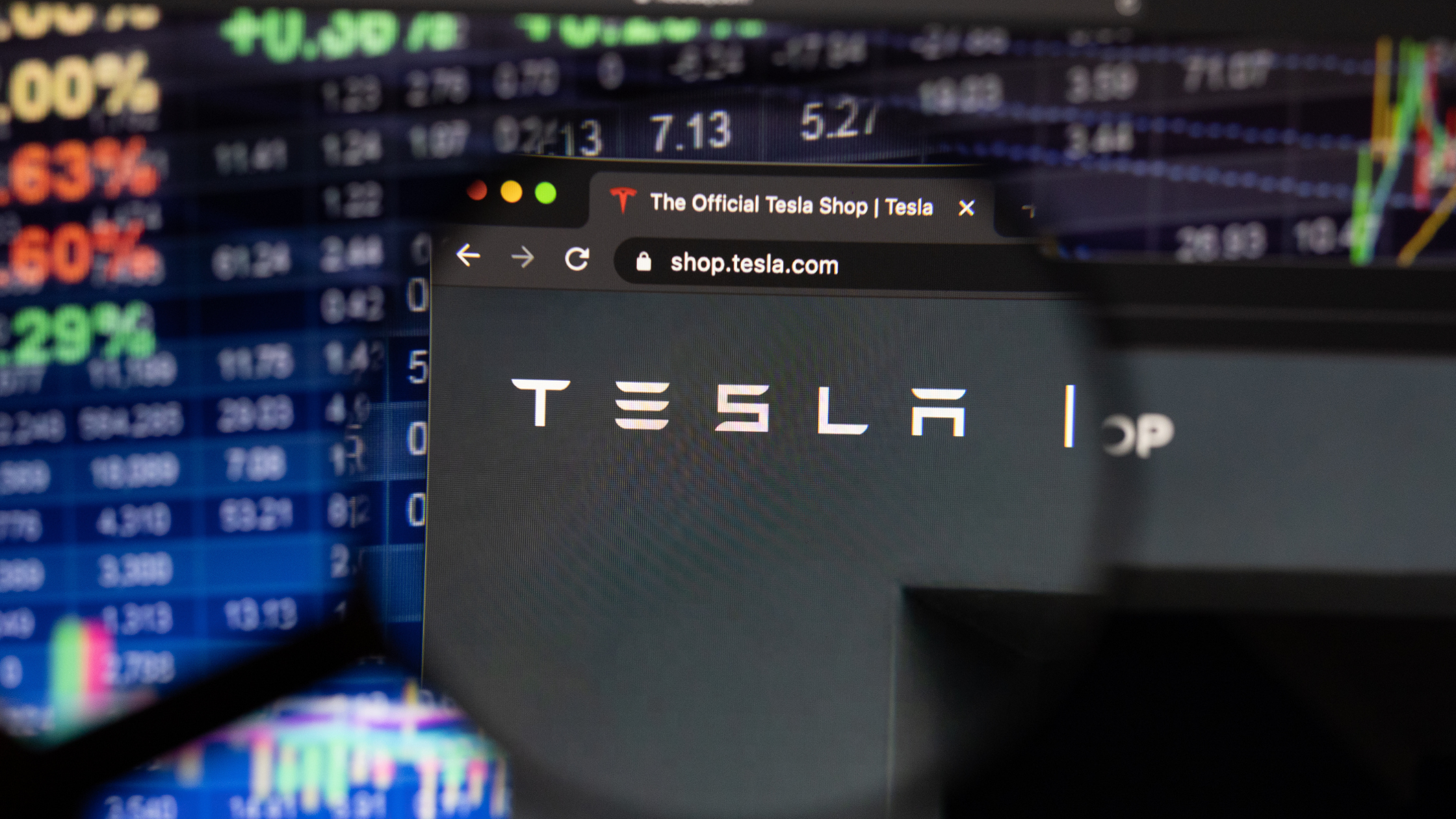 tesla-website-stock